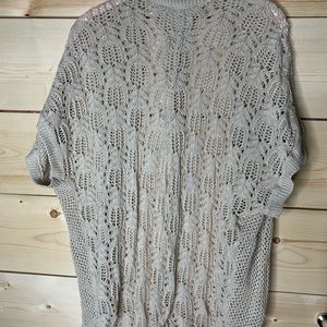 Knit beige coverup